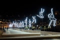 Illuminated lights `Ballerina` Along the harbourÃ¢â¬â¢s edge at Vivid Sydney is an annual festival of light, music and ideas.